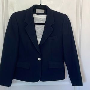 Vintage Evan-Picone Petite Navy Blue Wool Blazer 6